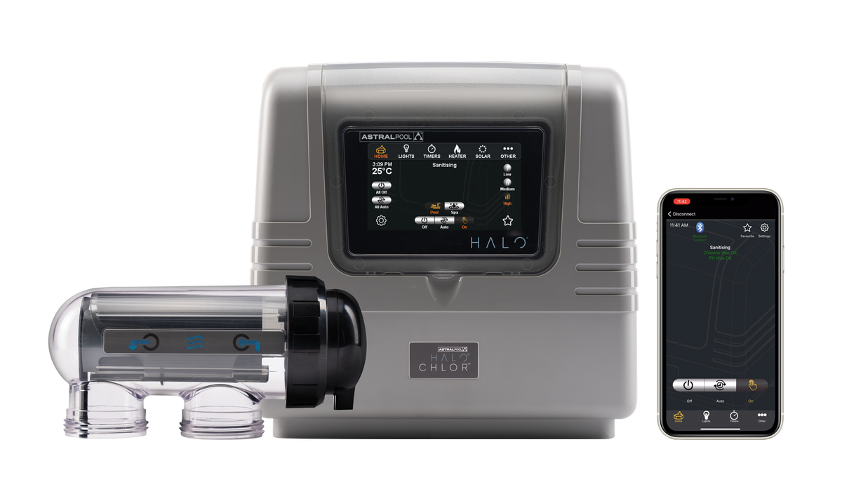 Halo water filtration system with smartphone app