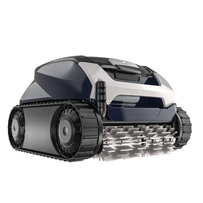 Duo-X Robotic pool cleaner on a white background