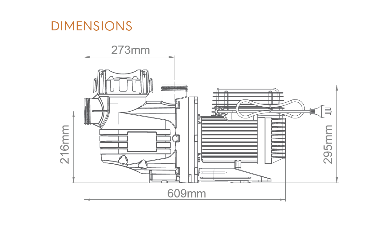 Technical drawing of a mechanical component with dimensions labeled