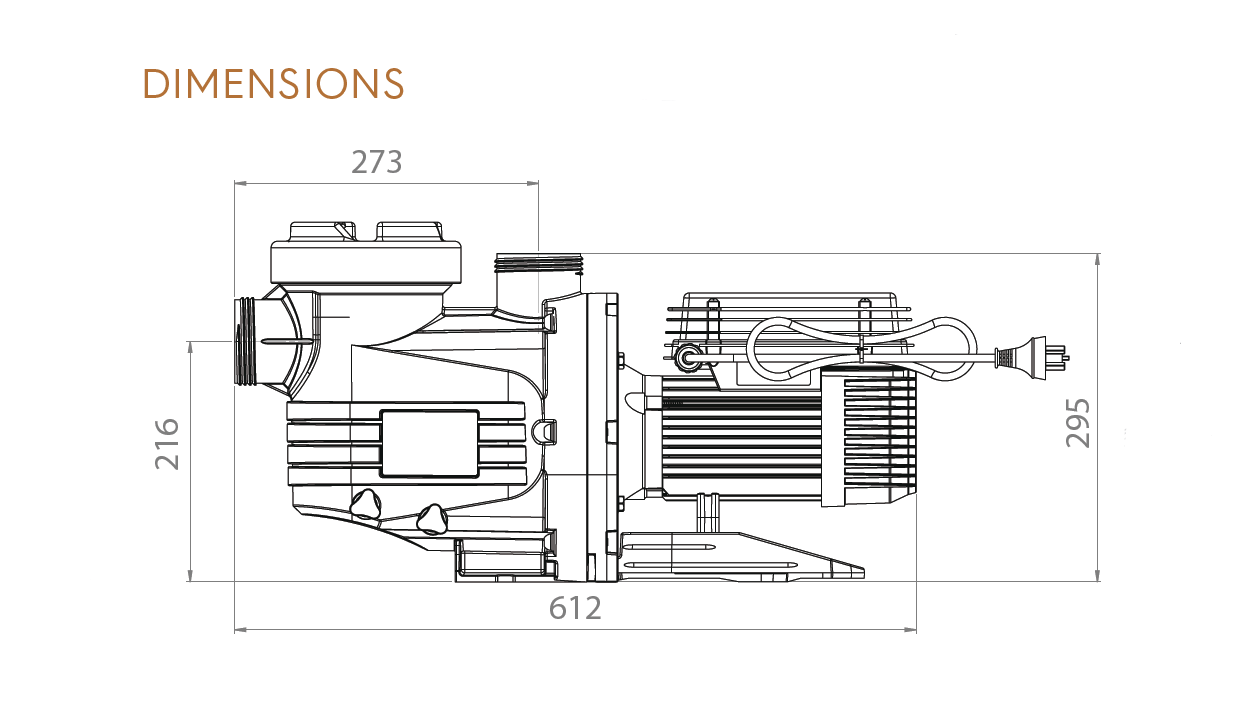 Technical drawing of a mechanical component with dimensions labeled