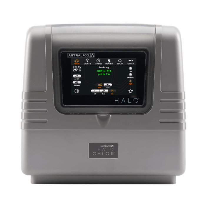 Gray electronic device with a digital display