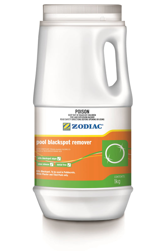 Zodiac pool blackspot remover container