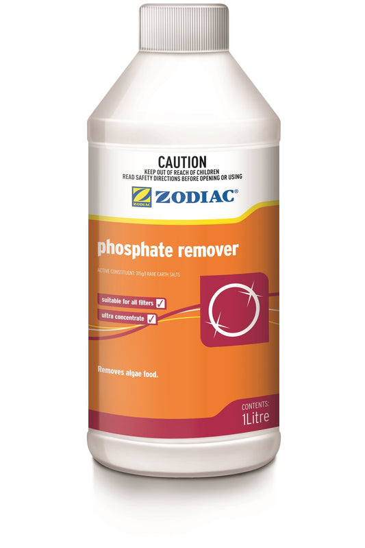 Bottle of Zodiac phosphate remover