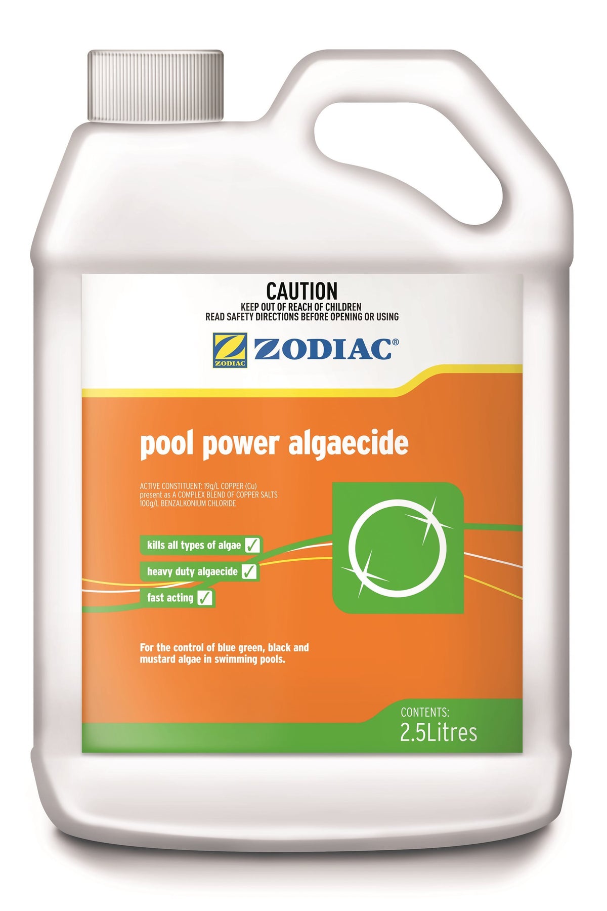 Zodiac pool power algaecide container 